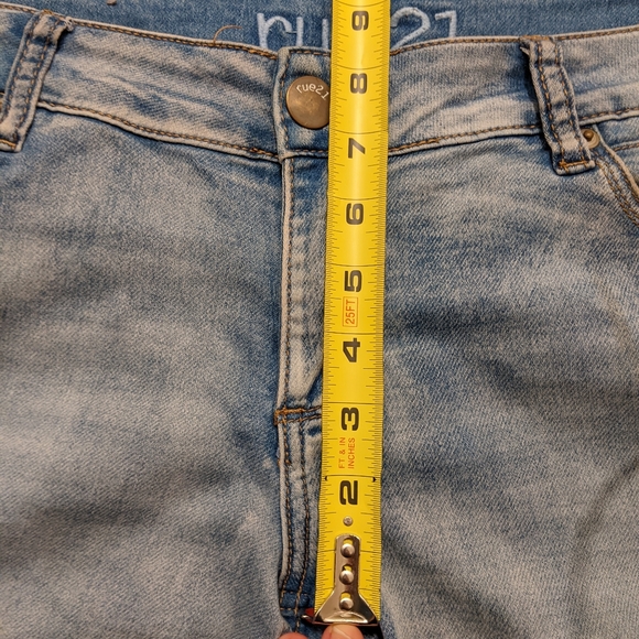 3/25 Light wash Low-rise Stretch Jeggings - Picture 6 of 7